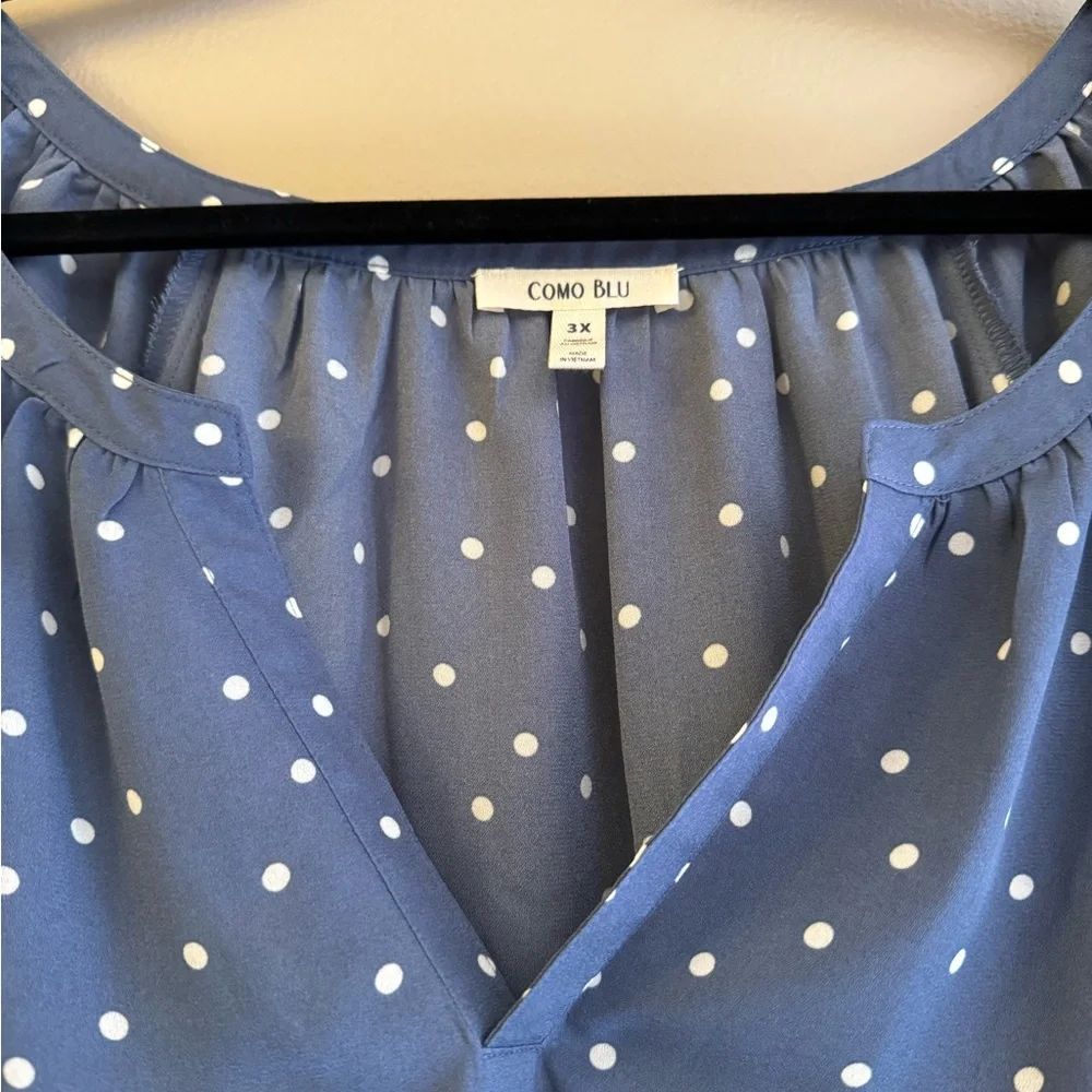 Como Blu long sleeve blue blouse - Picture 2 of 8